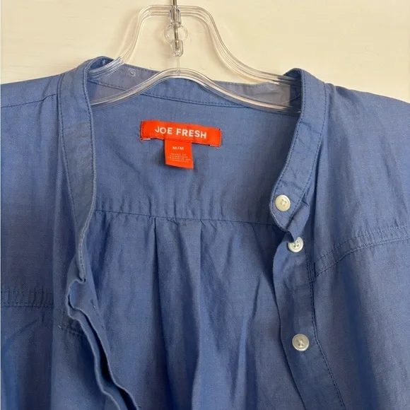 🔸Joe Fresh Blue Button Up - Picture 2 of 4